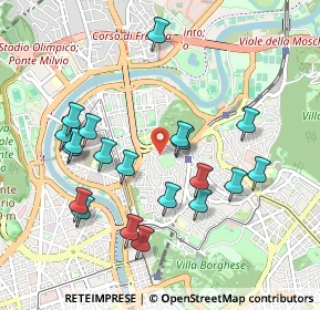 Mappa Via Barnaba Tortolini, 00197 Roma RM, Italia (1.021)