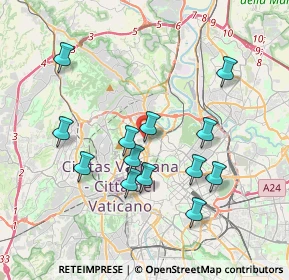 Mappa Via dei Sansovino, 00196 Roma RM, Italia (3.76846)