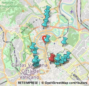 Mappa Via dei Sansovino, 00196 Roma RM, Italia (2.0845)