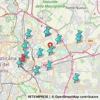 Mappa Via Pio Briziarelli, 00156 Roma RM, Italia (4.30333)