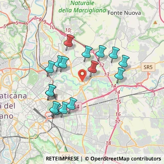 Mappa Via Pio Briziarelli, 00156 Roma RM, Italia (3.70313)