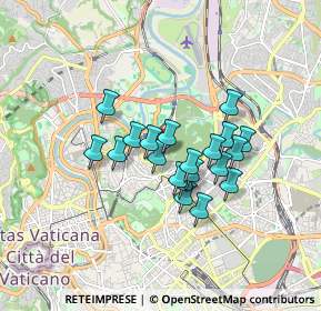 Mappa Via di Villa S. Filippo, 00197 Roma RM, Italia (1.343)