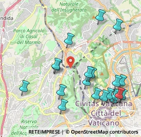 Mappa Via Giuseppe Moscati, 00168 Roma RM, Italia (2.4545)