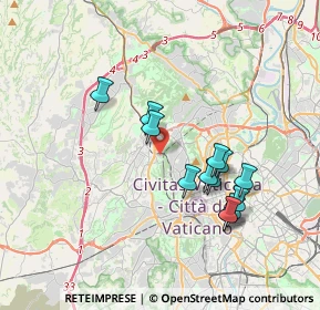 Mappa Via Giuseppe Moscati, 00168 Roma RM, Italia (3.53692)
