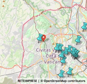 Mappa Via Giuseppe Moscati, 00168 Roma RM, Italia (5.57)