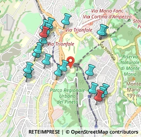 Mappa Via Giuseppe Moscati, 00168 Roma RM, Italia (1.065)