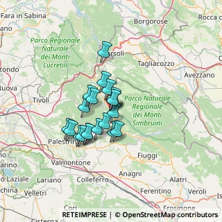 Mappa Contrada Sant'Angelo, 00028 Subiaco RM, Italia (9.7245)