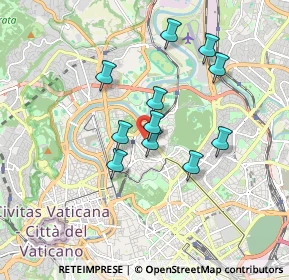 Mappa Via Barnaba Oriani, 00197 Roma RM, Italia (1.55818)