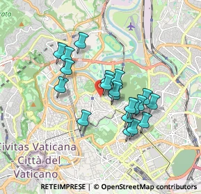 Mappa Via Barnaba Oriani, 00197 Roma RM, Italia (1.4965)