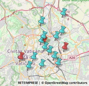 Mappa Sede di via VenetoII p. n.66 - Operativi in Roma, 00100 Roma RM, Italia (3.532)