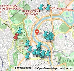 Mappa Piazza Gentile da Fabriano, 00196 Roma RM, Italia (1.097)