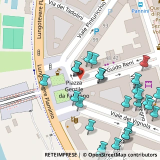 Mappa Piazza Gentile da Fabriano, 00196 Roma RM, Italia (0.06429)