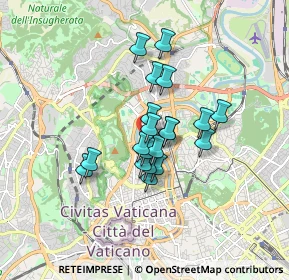 Mappa Piazza Gentile da Fabriano, 00196 Roma RM, Italia (1.268)