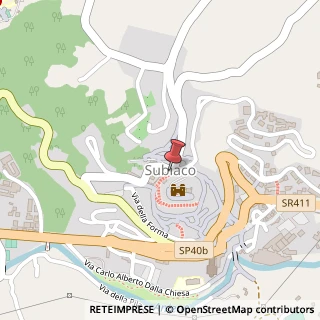 Mappa Piazza San Maria della Valle, 1/2, 00028 Subiaco, Roma (Lazio)