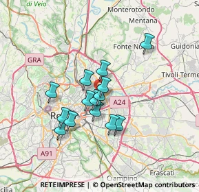 Mappa Via Ramiro Fabiani, 00158 Roma RM, Italia (5.53929)