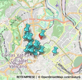 Mappa Via Luigi Luciani, 00197 Roma RM, Italia (1.558)