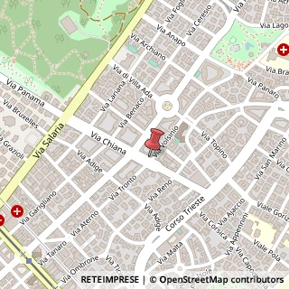 Mappa Via Chiana, 85/A, 00198 Roma, Roma (Lazio)