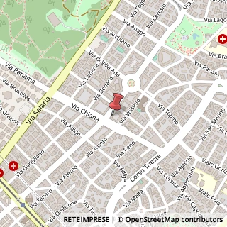 Mappa Via Sebino, 16, 00199 Roma, Roma (Lazio)