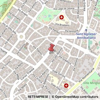 Mappa Corso Trieste, 136, 00198 Roma, Roma (Lazio)