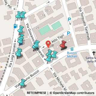 Mappa Via Atto Tigri, 00197 Roma RM, Italia (0.04762)