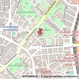 Mappa Via Onofrio Panvinio, 16, 00162 Roma, Roma (Lazio)