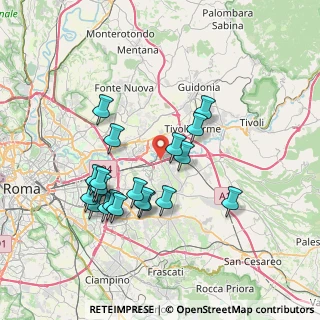Mappa Via di Lunghezza, 00132 Roma RM, Italia (7.4715)