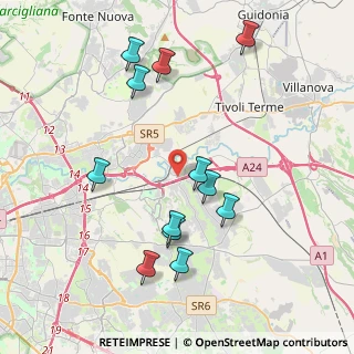 Mappa Via di Lunghezza, 00132 Roma RM, Italia (4.35083)