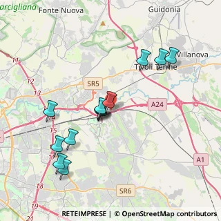 Mappa Via di Lunghezza, 00132 Roma RM, Italia (3.91692)