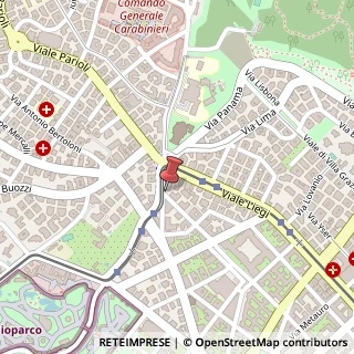 Mappa Via Guido d'Arezzo, 34, 00198 Roma, Roma (Lazio)