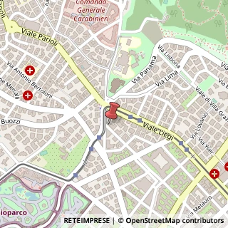 Mappa Via Guido d'Arezzo, 30, 00198 Roma, Roma (Lazio)