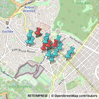 Mappa Via Lima, 00198 Roma RM, Italia (0.289)