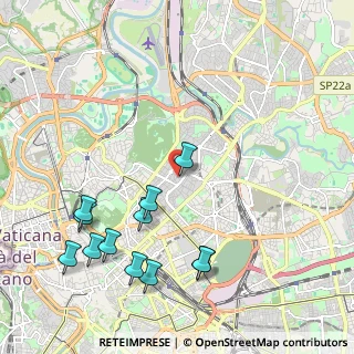 Mappa Via Topino, 00199 Roma RM, Italia (2.56)