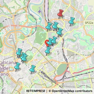 Mappa Via Topino, 00199 Roma RM, Italia (2.12538)