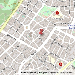 Mappa Via Topino, 23, 00199 Roma, Roma (Lazio)
