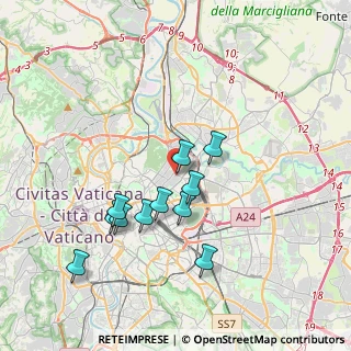 Mappa Via di S. Costanza, 00100 Roma RM, Italia (3.55364)