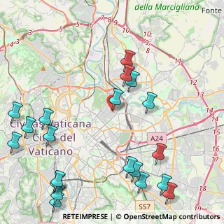 Mappa Via di S. Costanza, 00100 Roma RM, Italia (6.1155)