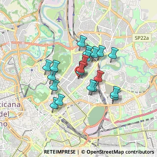 Mappa Via di S. Costanza, 00100 Roma RM, Italia (1.448)