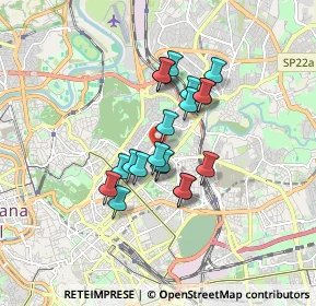 Mappa Via di S. Costanza, 00100 Roma RM, Italia (1.342)