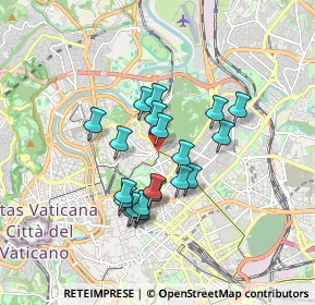 Mappa Viale Gioacchino Rossini, 00197 Roma RM, Italia (1.4565)