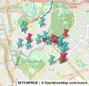 Mappa Viale Gioacchino Rossini, 00197 Roma RM, Italia (0.8075)