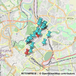 Mappa Via S. Marino, 00198 Roma RM, Italia (1.232)