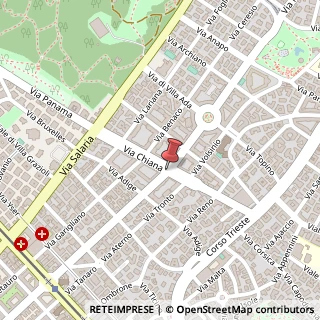 Mappa Via chiana 48, 00198 Roma, Roma (Lazio)