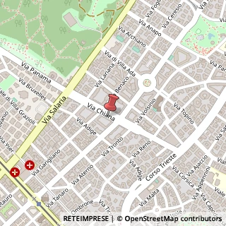 Mappa Via Chiana, 48, 00198 Roma, Roma (Lazio)