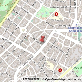 Mappa Via Topino, 35, 00198 Roma, Roma (Lazio)