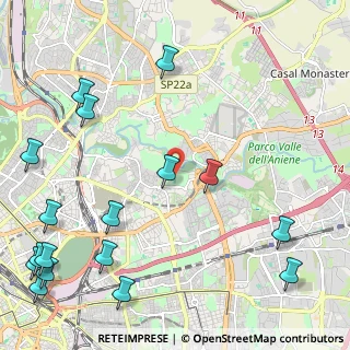 Mappa Via delle Messi D'Oro, 00158 Roma RM, Italia (3.37294)