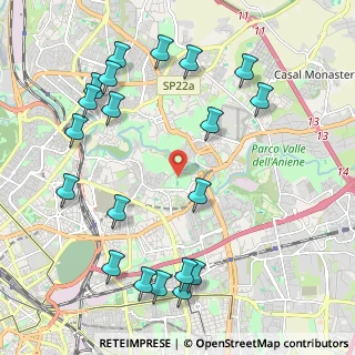 Mappa Via delle Messi D'Oro, 00158 Roma RM, Italia (2.6945)
