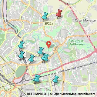 Mappa Via delle Messi D'Oro, 00158 Roma RM, Italia (2.59167)