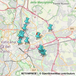 Mappa Via degli Erbaggi, 00158 Roma RM, Italia (3.78846)