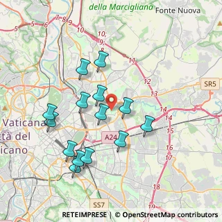 Mappa Via degli Erbaggi, 00158 Roma RM, Italia (3.895)