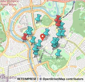 Mappa Via dei Monti Parioli, 00197 Roma RM, Italia (0.7675)